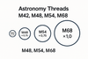 Understanding Astronomy Thread Standards: M42, M48, M54, and M68 Explained