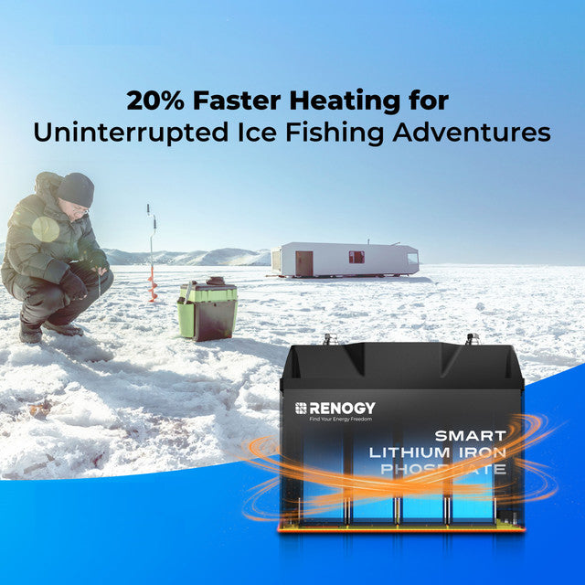 Renogy PRO Series 12Volt 100Ah Smart Lihtium Iron Phosphate Battery w/Self-Heating + Bluetooth