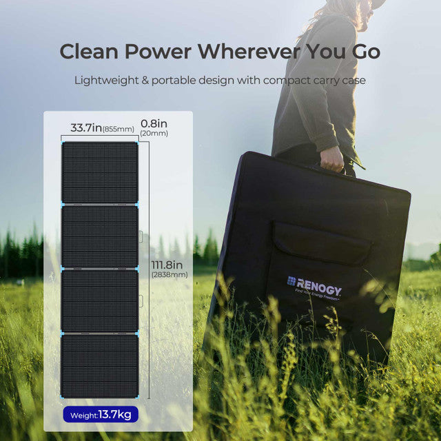 Renogy12Volt 400W Lightweight Portable Solar Suitcase