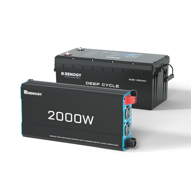 Renogy 2000W 12V to 230V/240V Pure Sine Wave Inverter (with UPS)