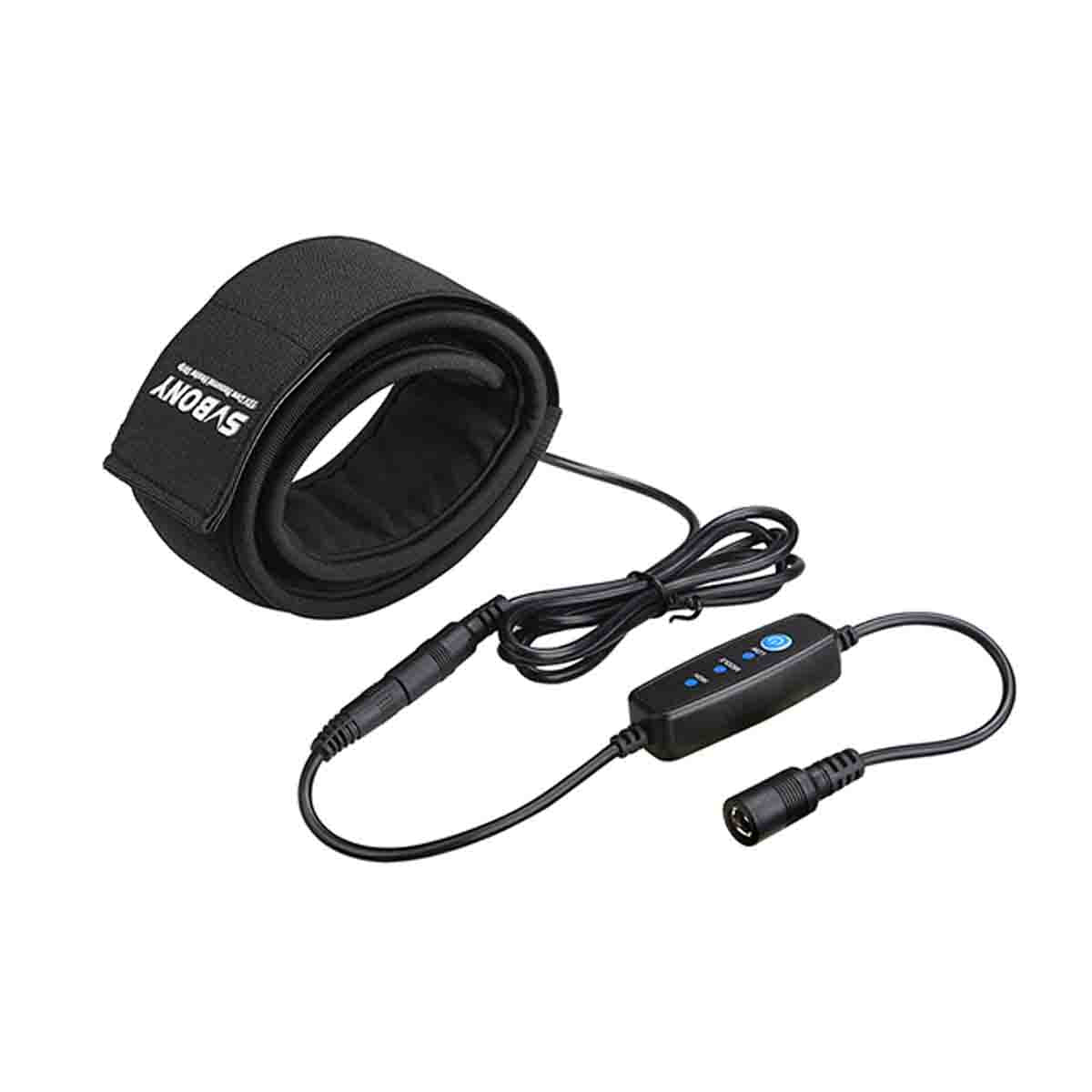 SVBONY SV192 Dew Heater Strip 12V with a cable on a white background