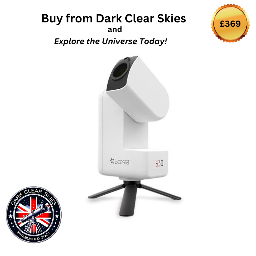 Seestar S30 Smart Telescope – Compact and Powerful for Stargazing