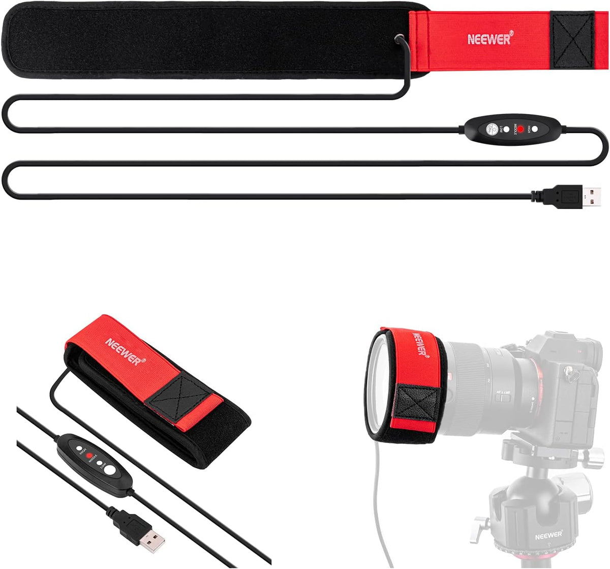 Neewer Lens Warmer Red