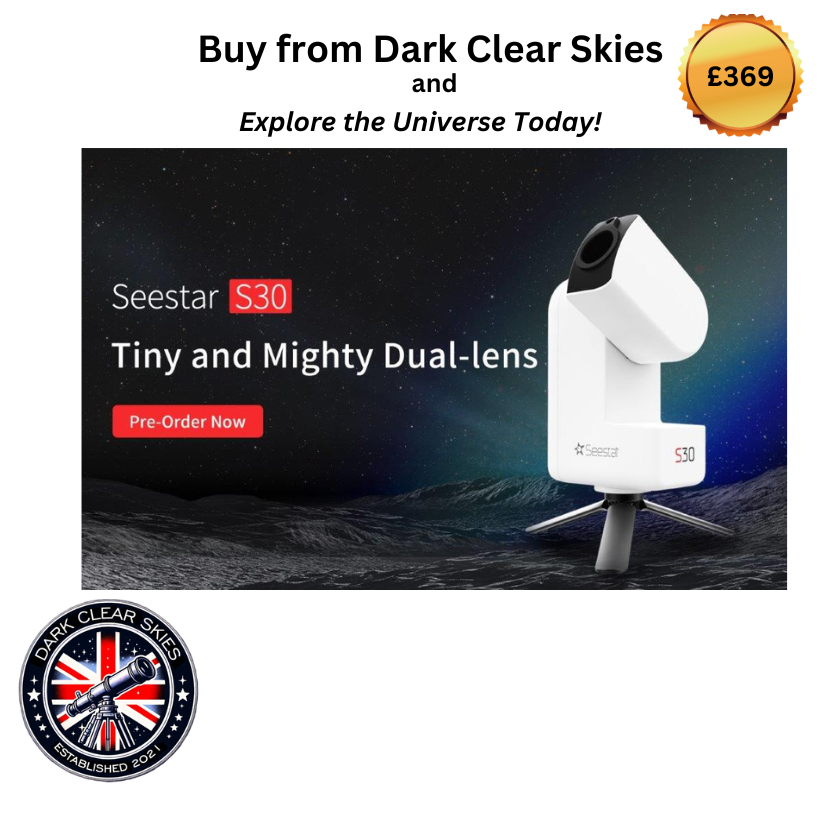 Seestar S30 Smart Telescope – Compact and Powerful for Stargazing