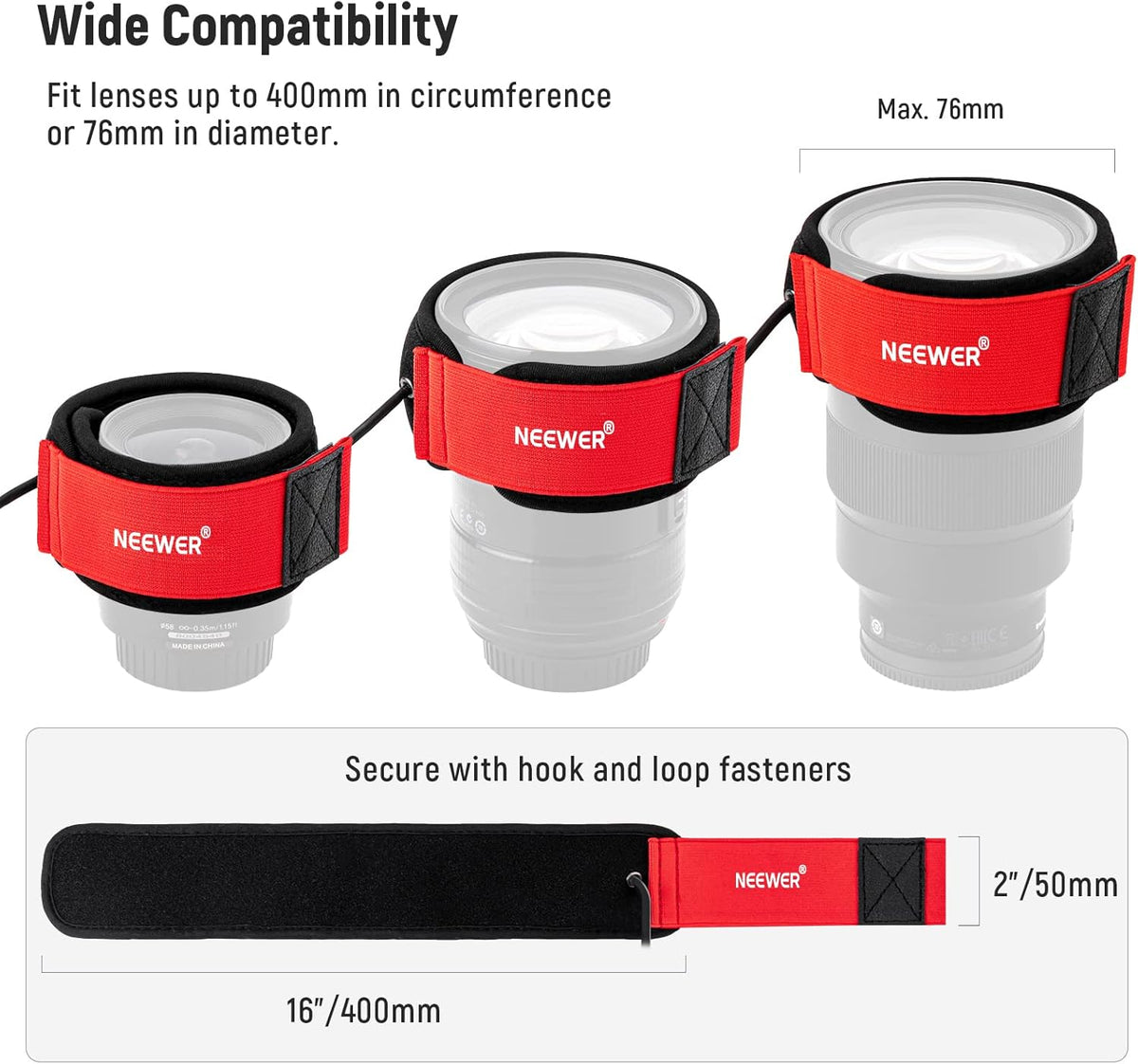 Neewer Lens Warmer Red