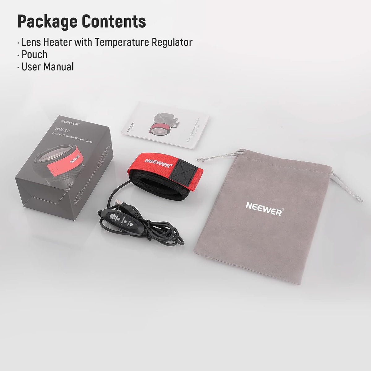 Neewer Lens Warmer Red