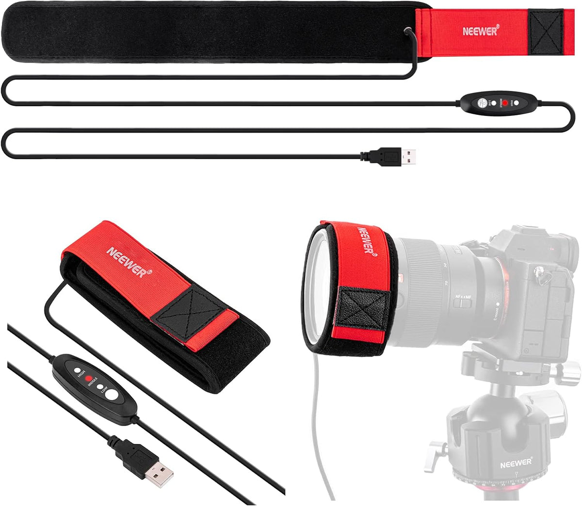 Neewer Lens Warmer Red