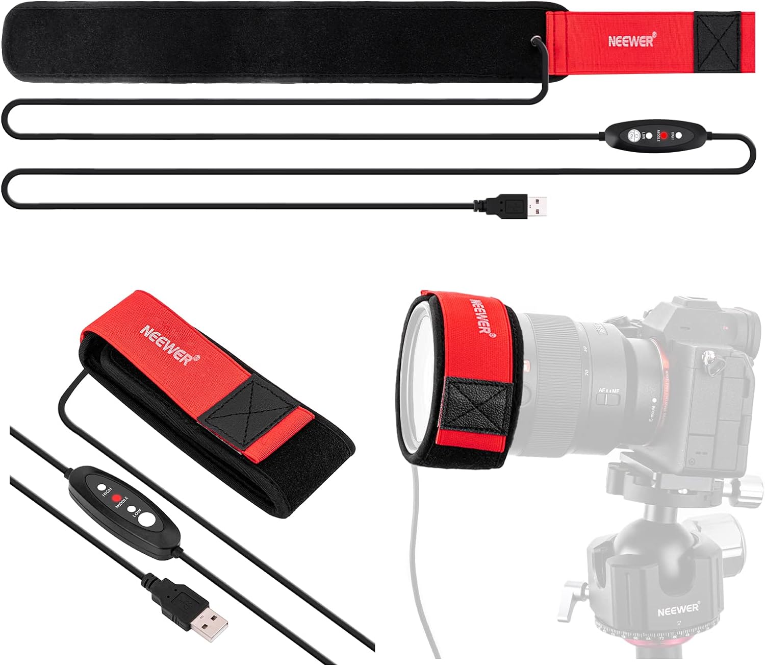 Neewer Lens Warmer Red – Dark Clear Skies UK