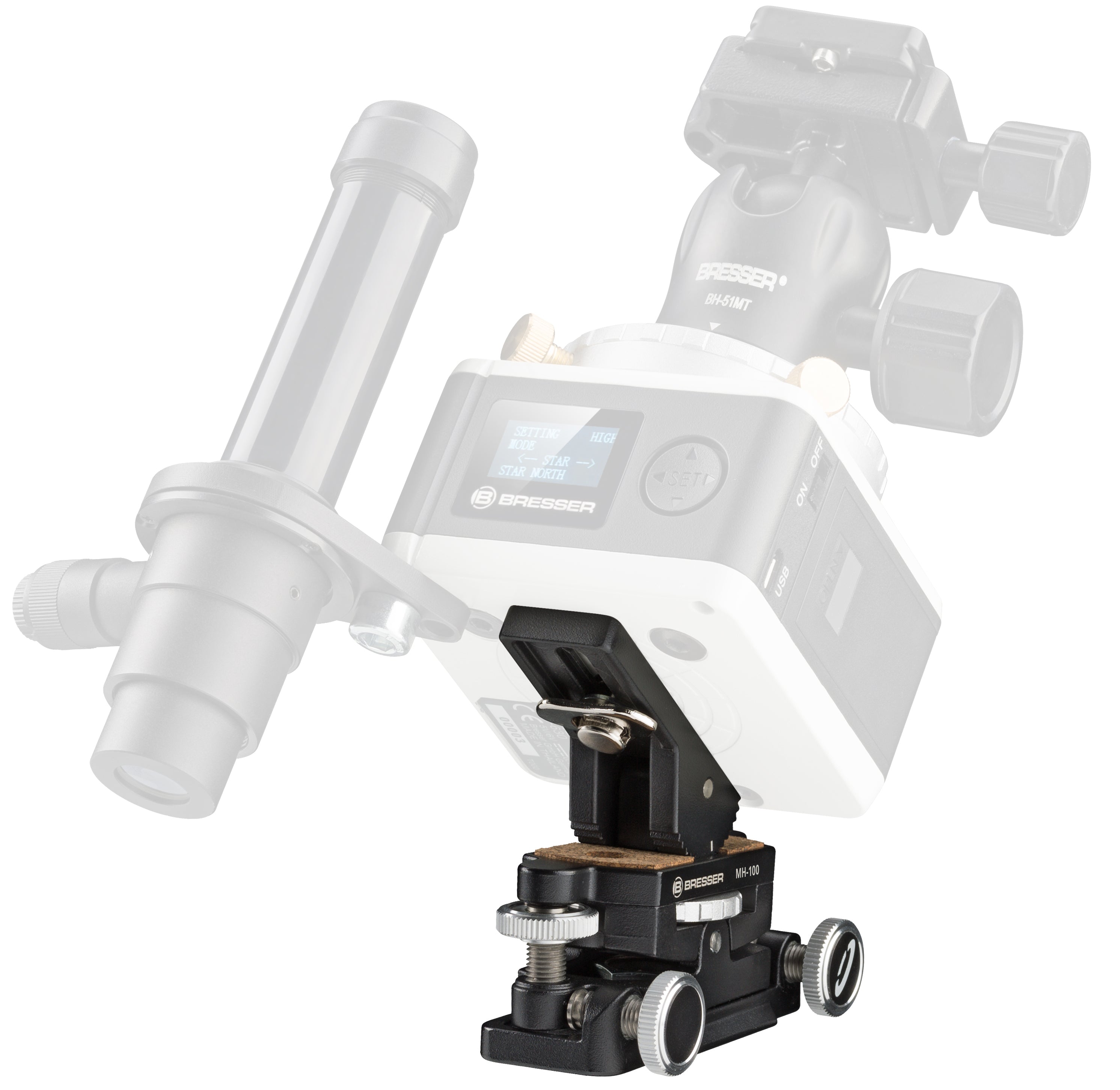 BRESSER Micro Motion Head MH-100 (Polar-Wedge)