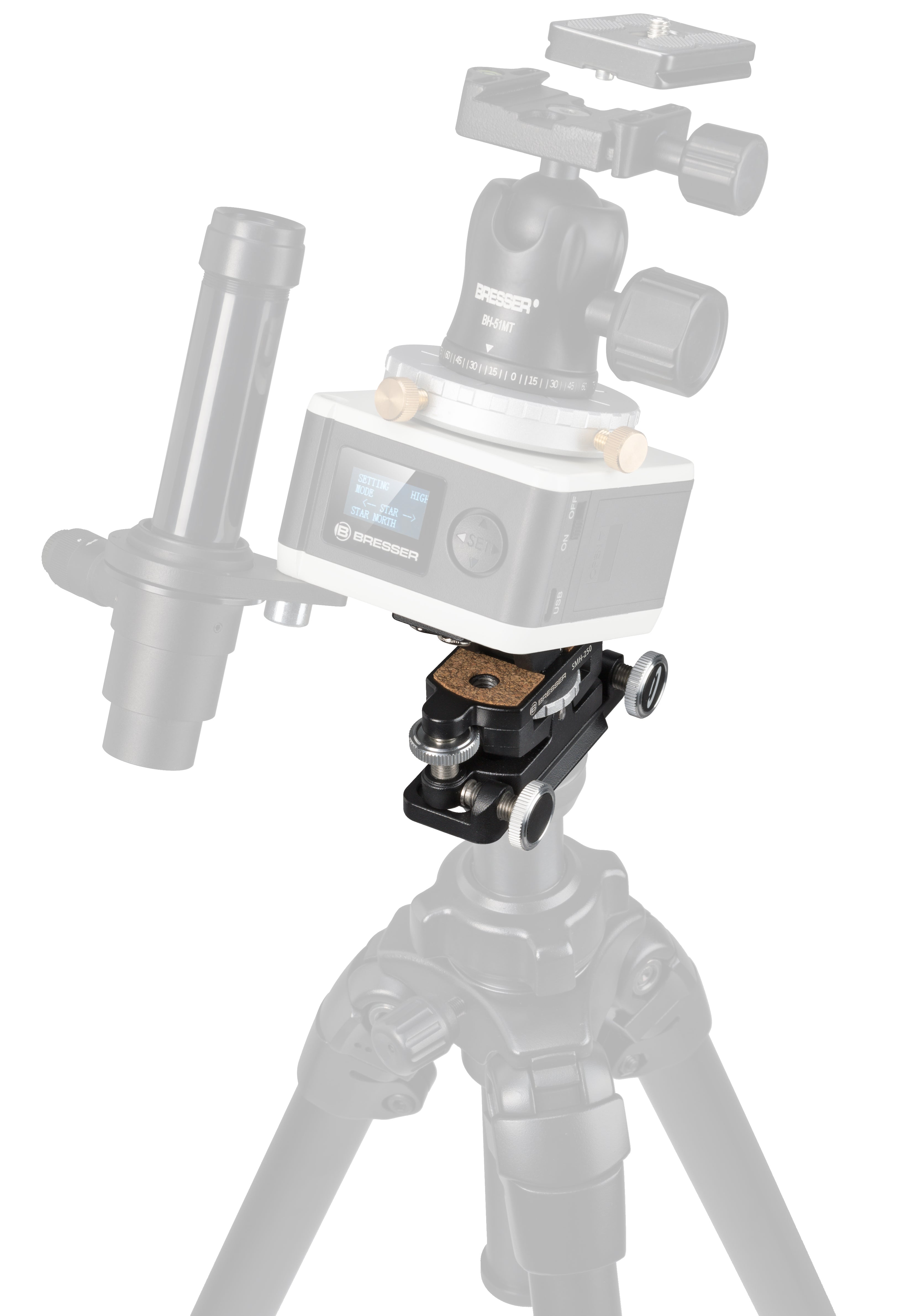 BRESSER Micro Motion Head MH-100 (Polar-Wedge)