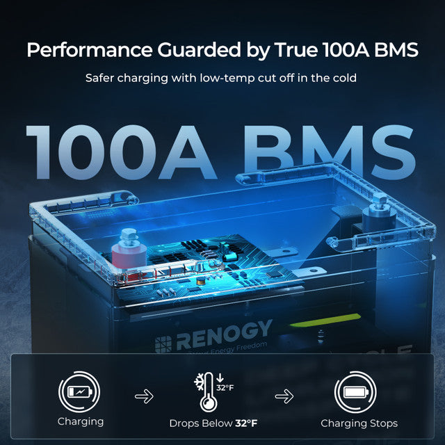 Renogy CORE Series 12Volt 100Ah Lithium Iron Phosphate Battery
