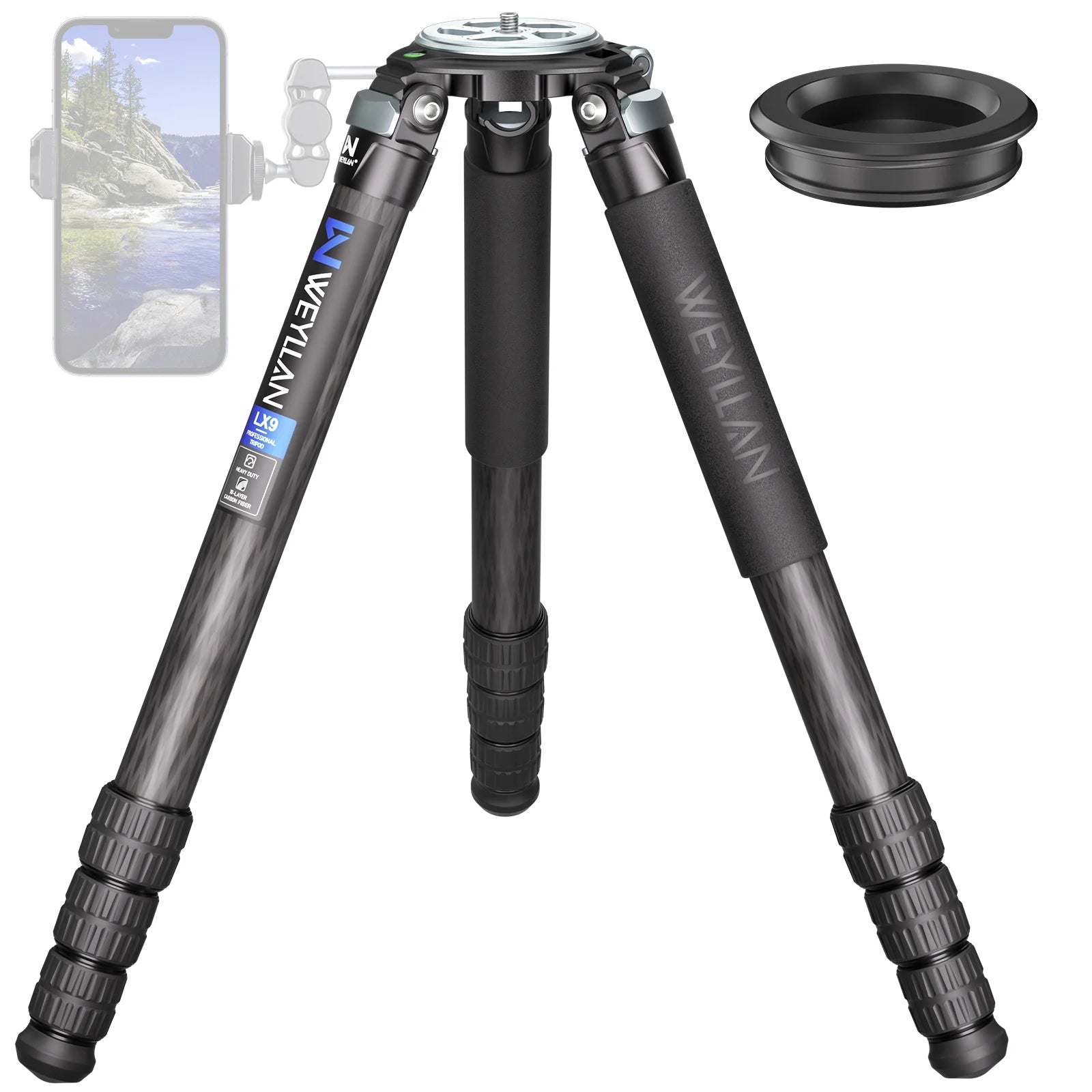 WEYLLAN LX9 Carbon Fibre Tripod – Dark Clear Skies UK
