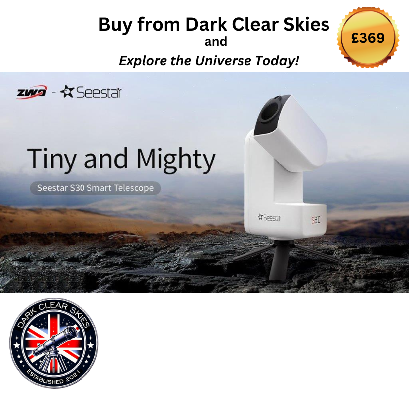 Seestar S30 Smart Telescope – Compact and Powerful for Stargazing