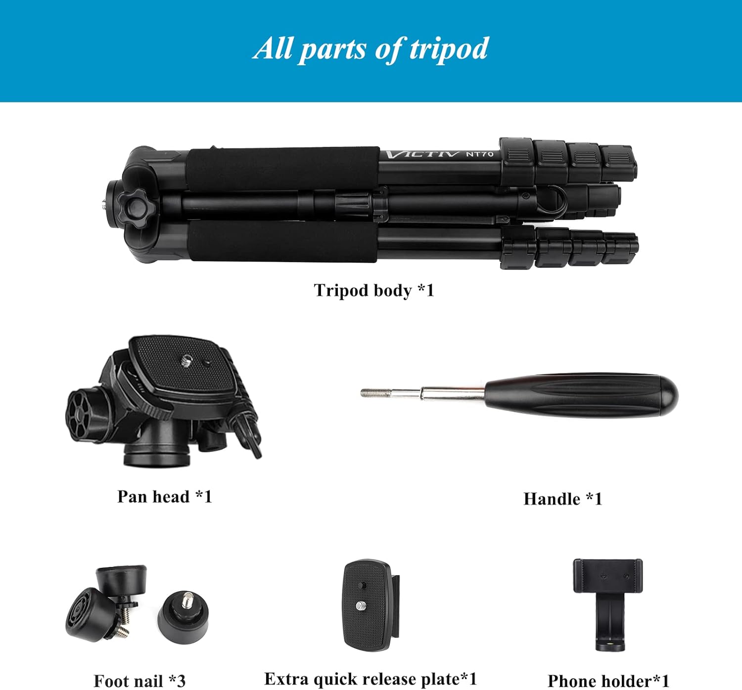 Victiv NT70 Tripod – Dark Clear Skies UK