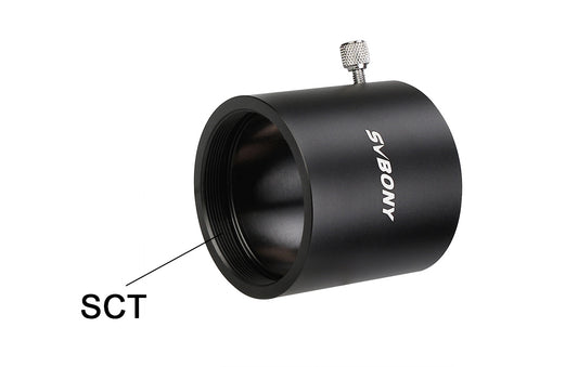 SV159 SCT to 2inch Eyepiece Adapter 55mm highlighting sct thread