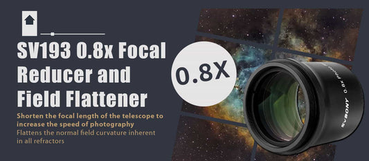 SVBONY SV193 2-Inch 0.8x Focal Reducer / Field Flattener for SV503 102ED showing 0.8x