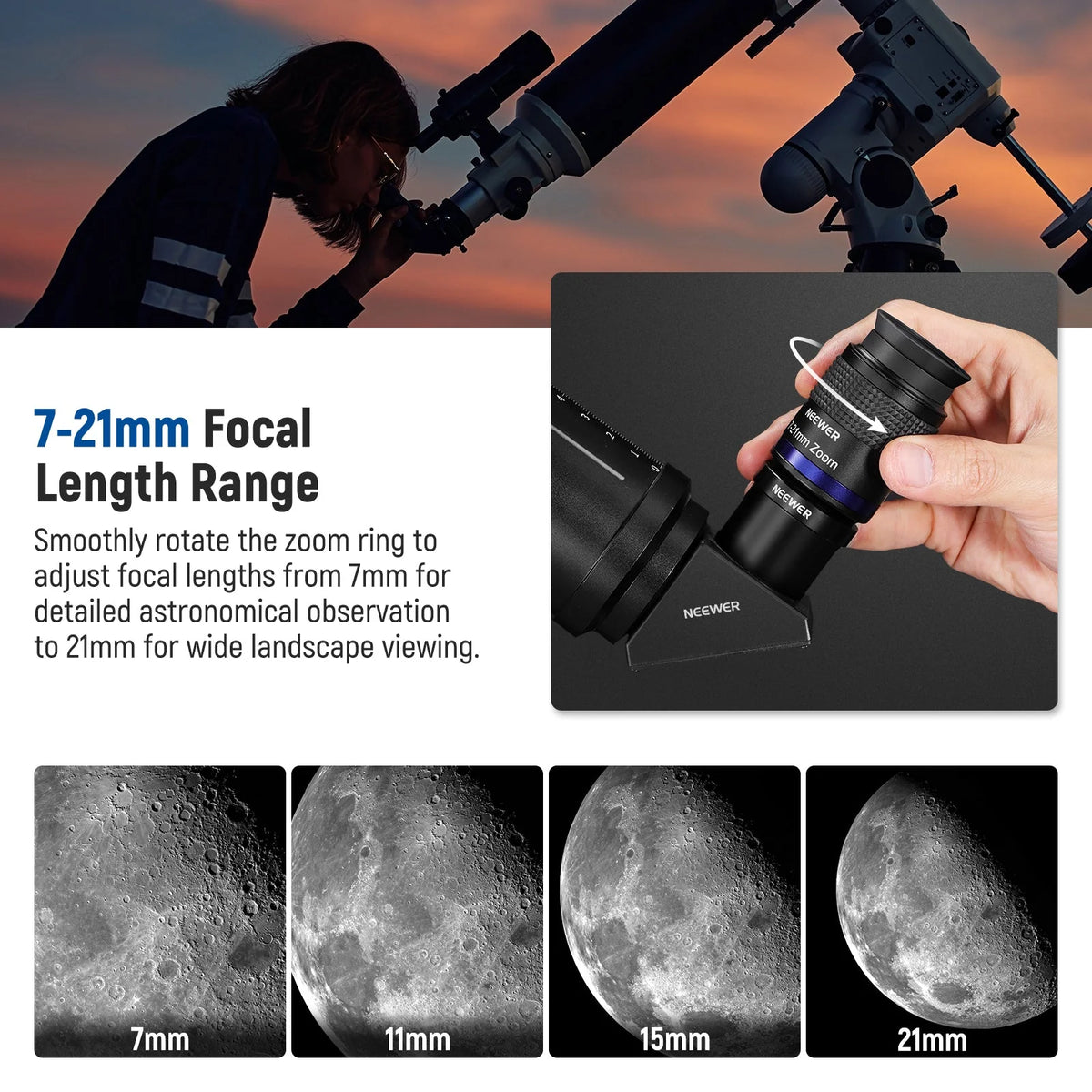 NEEWER LS-T22 Zoom Telescope Eyepiece