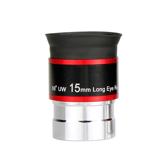 68 Degree Wide Angle Eyepiece with black and red design on a white background
