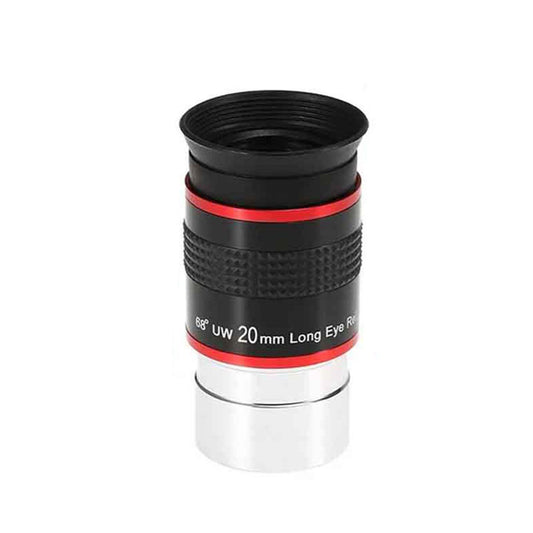 68 Degree Wide Angle Eyepieces with black and red design on a white background