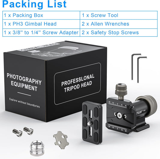 WEYLLAN PH3 MonoGimbal Head – Dark Clear Skies UK