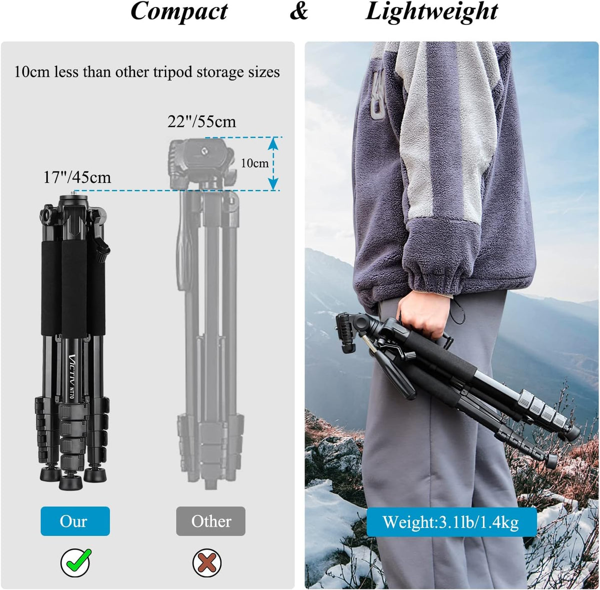Victiv NT70 Tripod