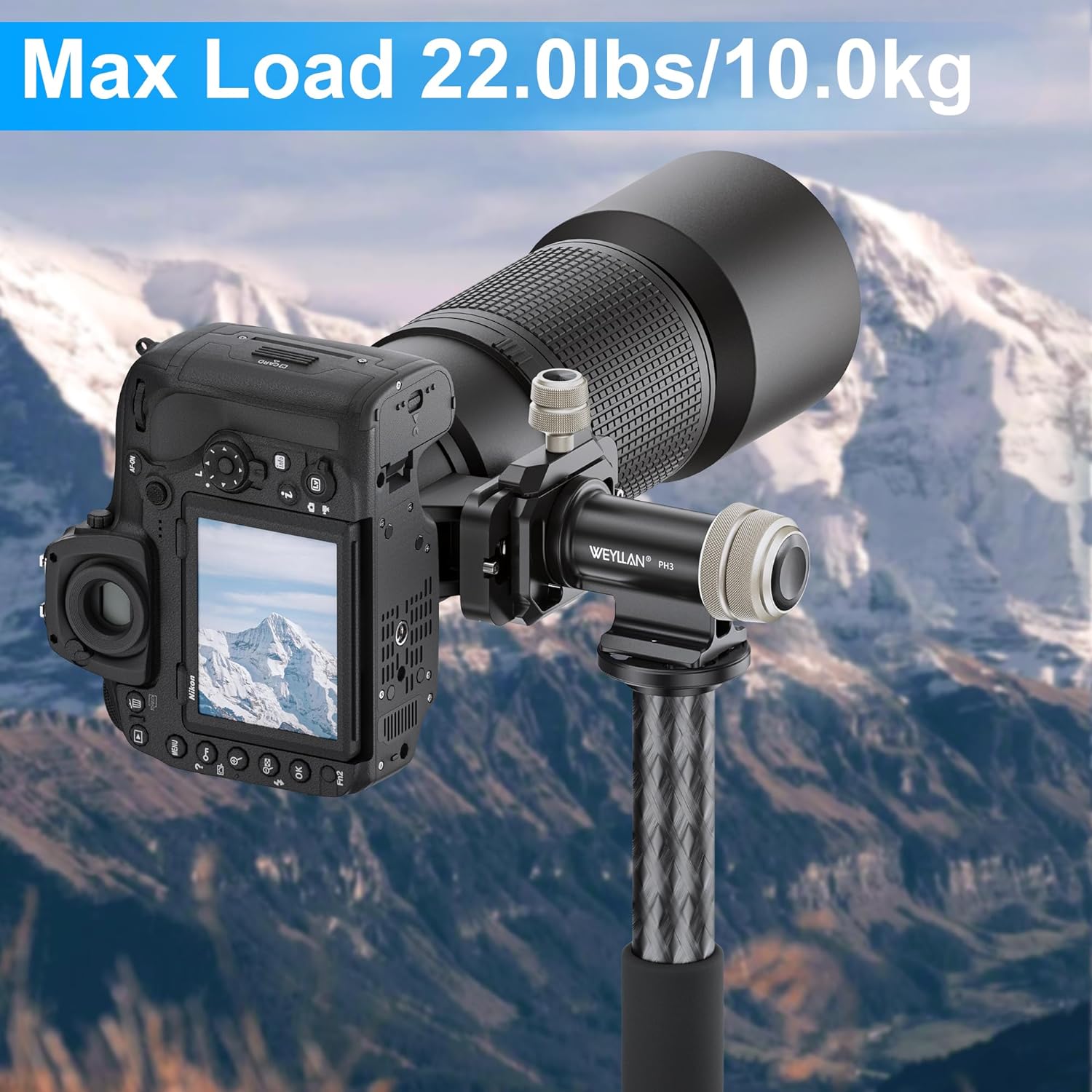 WEYLLAN PH3 MonoGimbal Head – Dark Clear Skies UK