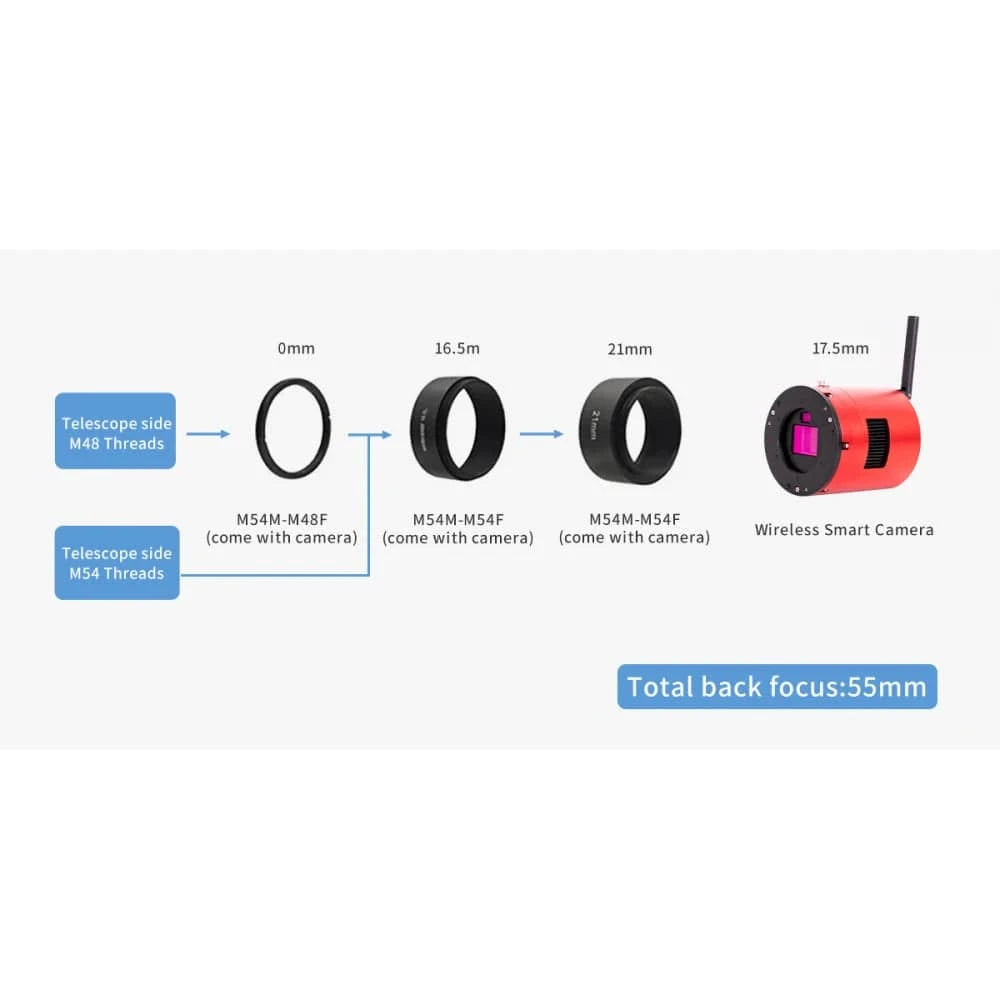 ZWO ASI 2600MC Air – 26MP APS-C Sensor, Wi-Fi Astrophotography Camera