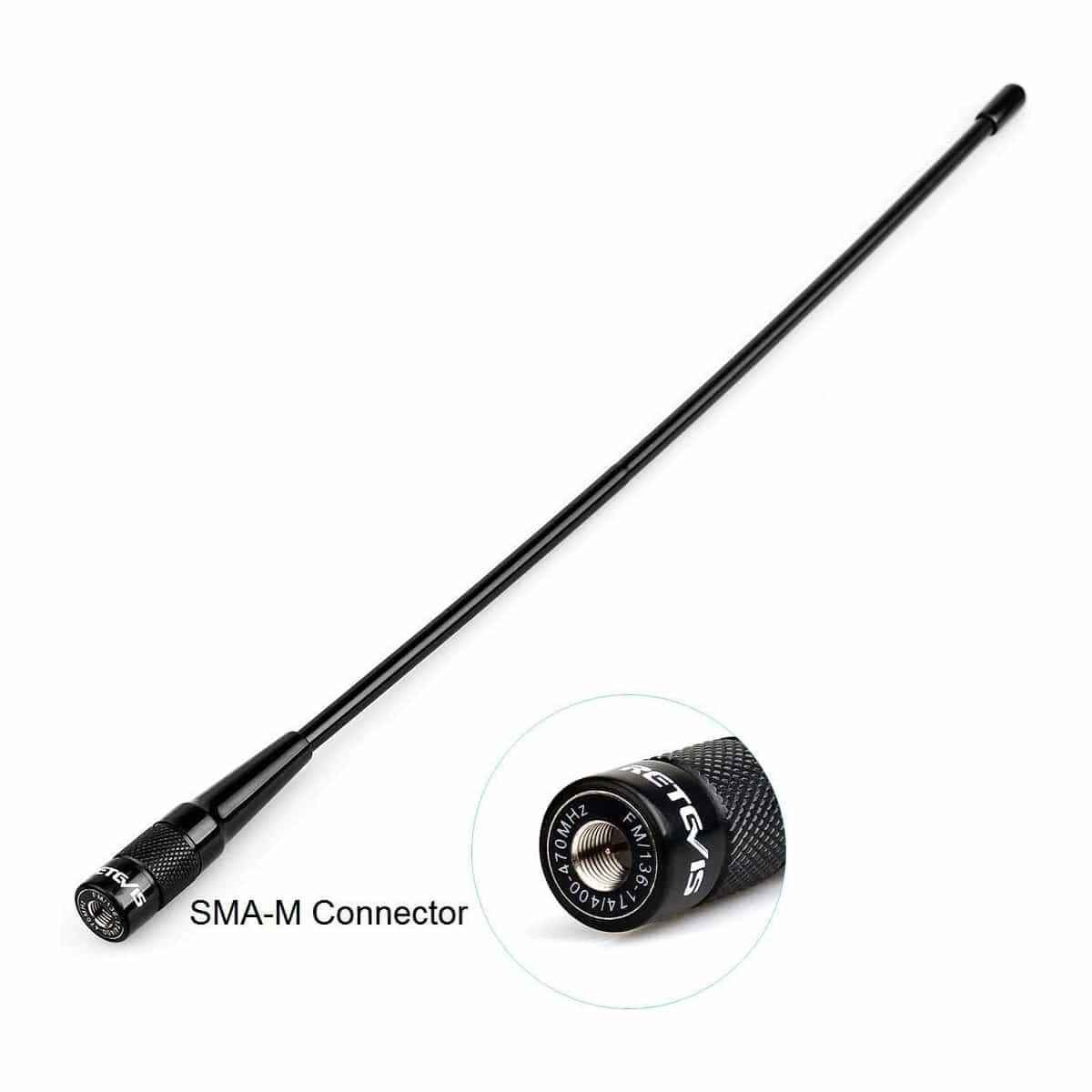 Ailunce HA1UV Dual Band Waterproof Two-Way Radio – VHF/UHF 5W IP67 with SMA-M Antenna