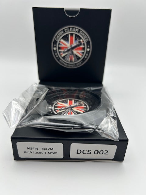 Dark Clear Skies M54M to M42M Back Focus Spacer – 1.5mm