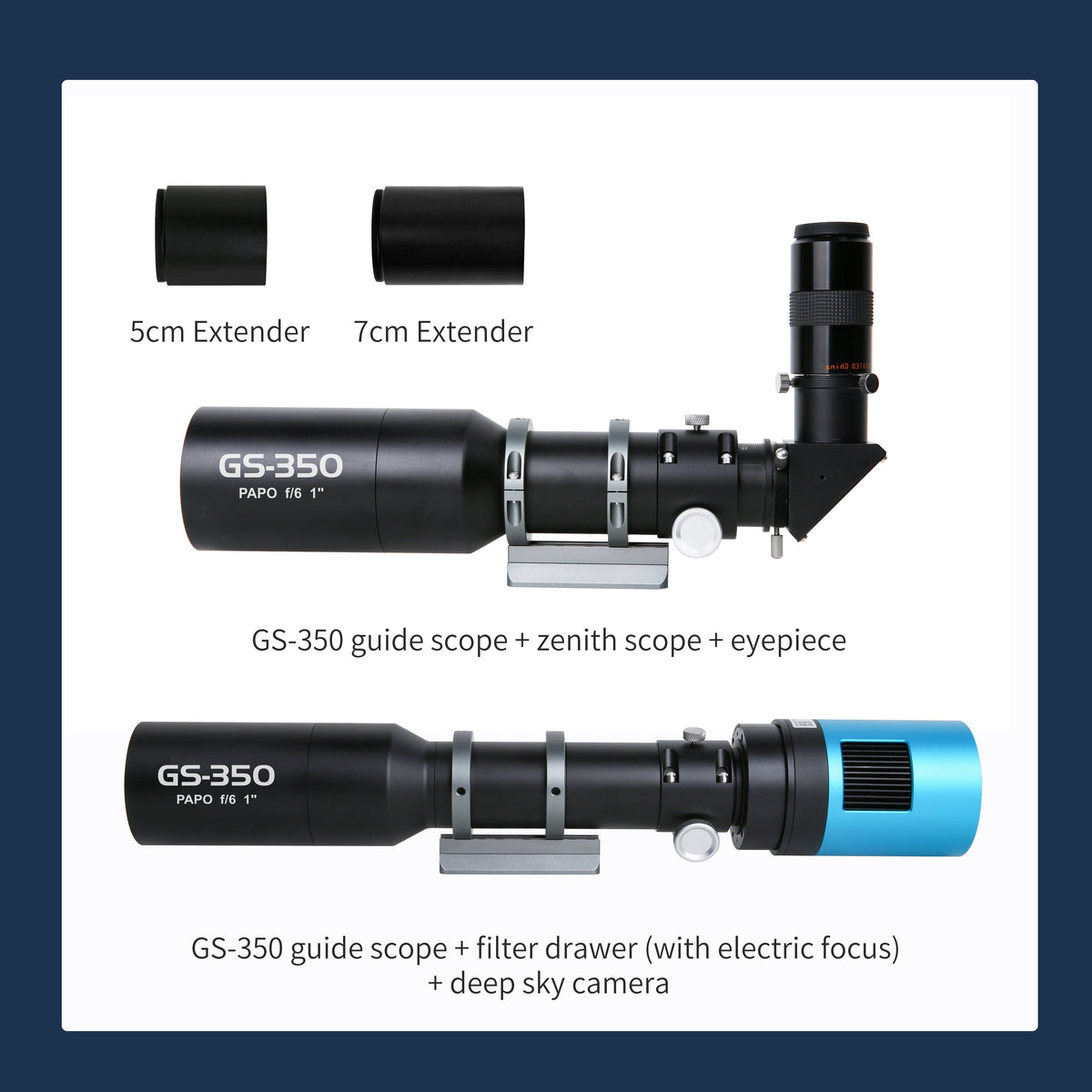 GS Series PAPO Apochromatic Guide Scopes (250mm & 350mm) – Touptek