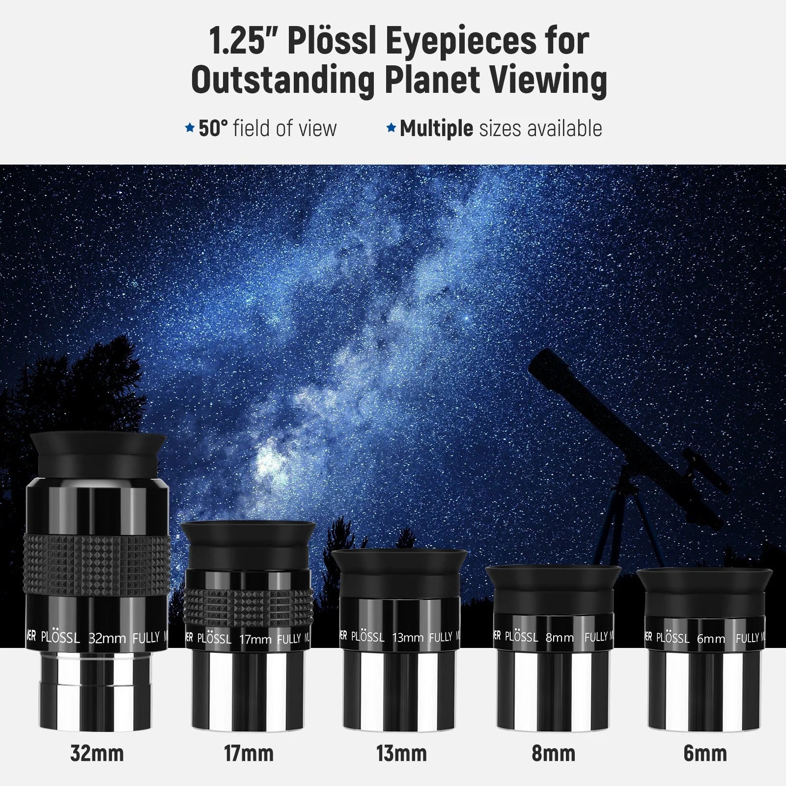 NEEWER 14PCS Telescope Eyepiece and Filters Kit – Dark Clear Skies UK