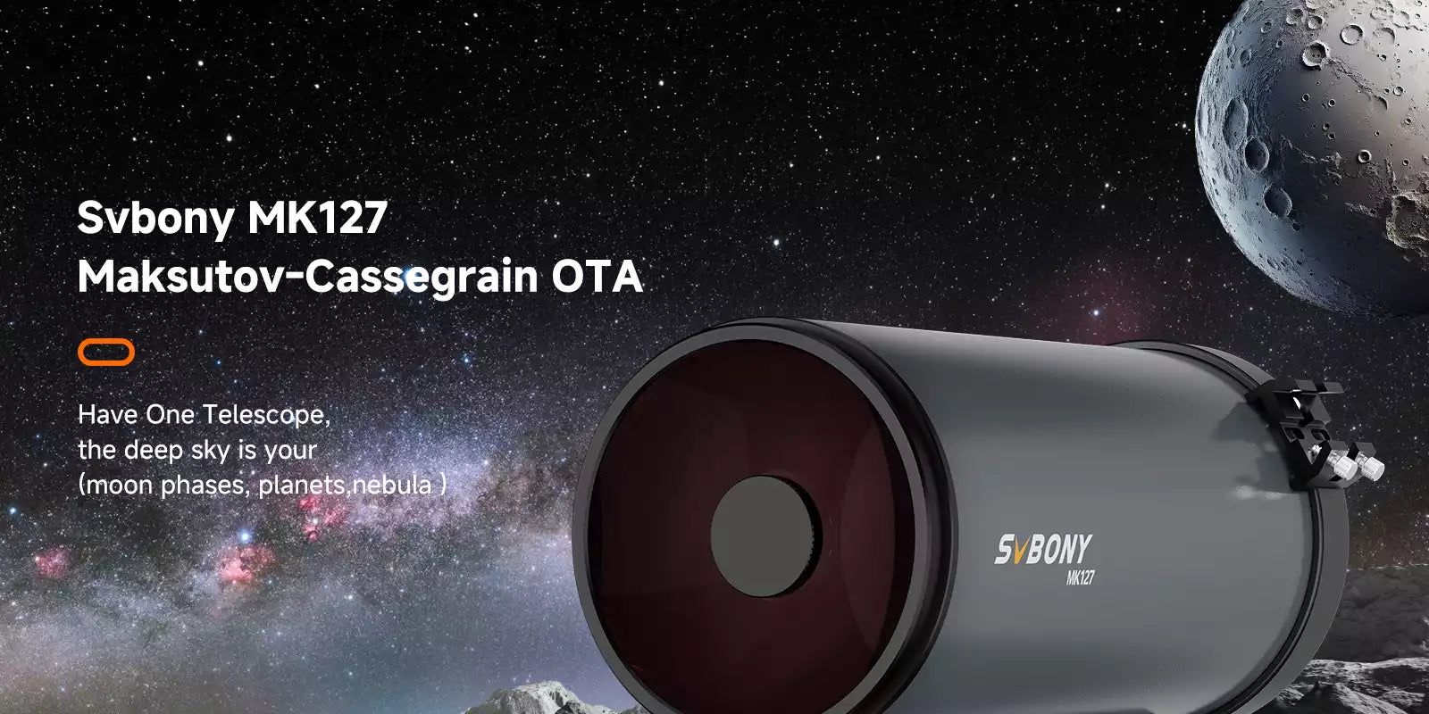 SVBONY MK127 Maksutov-Cassegrain optical tube assembly

