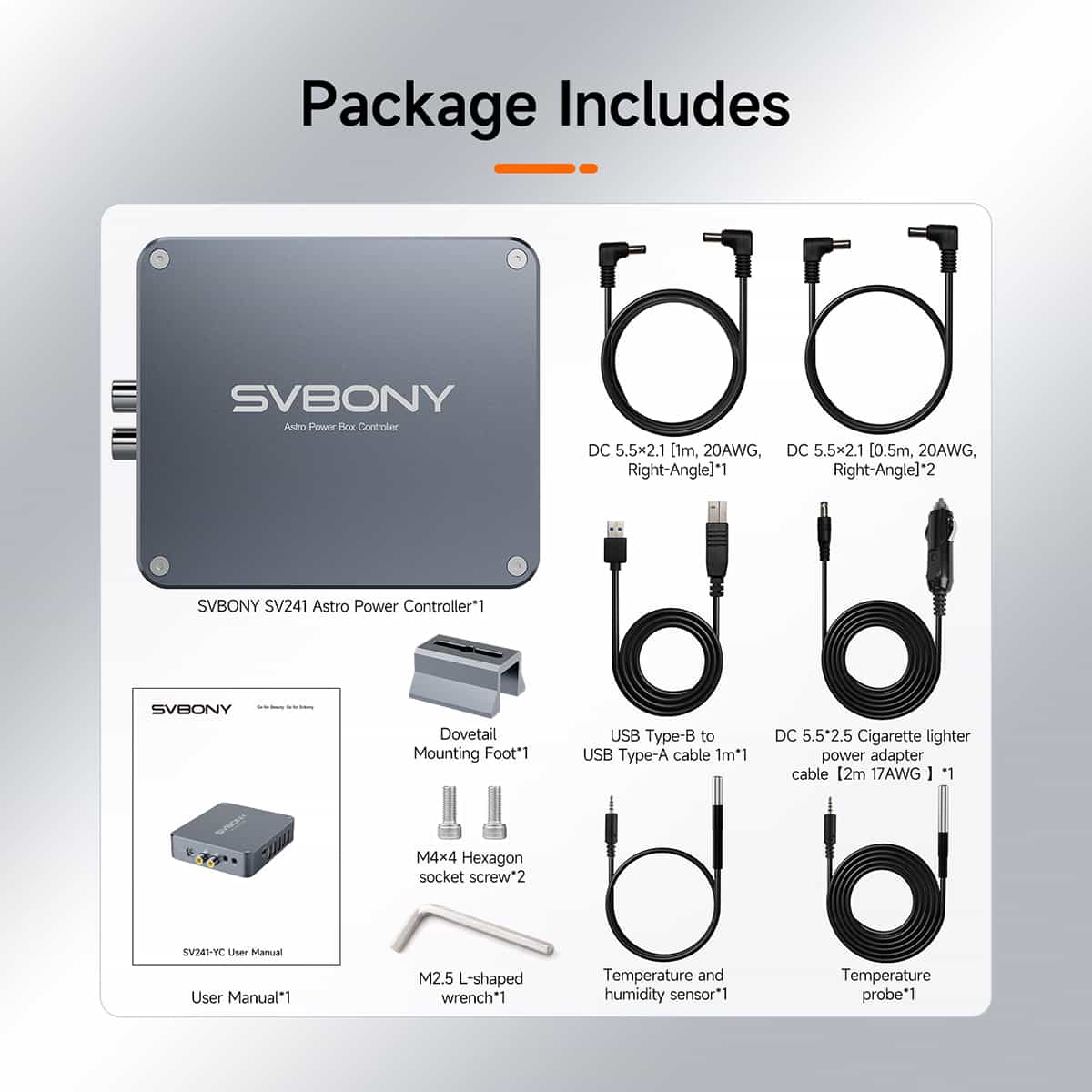SVBONY SV241 Remote Astrophotography Power Hub Plug and play for Deep sky photography