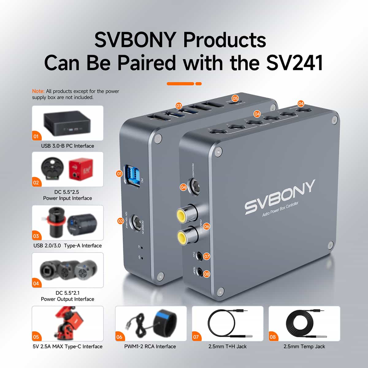 SVBONY SV241 Remote Astrophotography Power Hub Plug and play for Deep sky photography