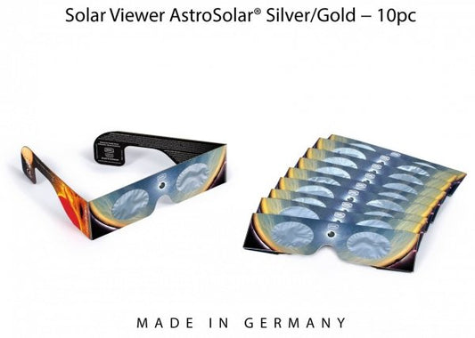 Baader Solar Viewer AstroSolar Silver/Gold - Safe Solar Observation 10 pcs