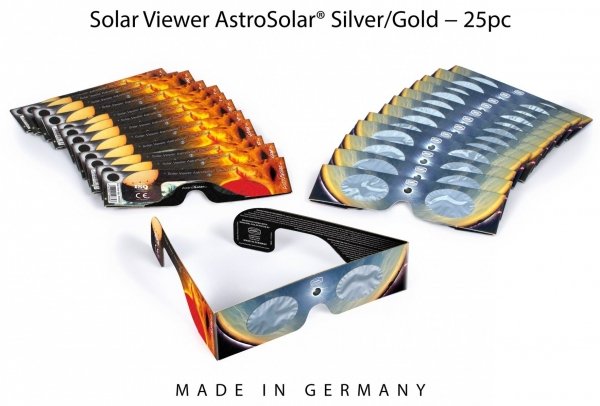 Baader Solar Viewer AstroSolar Silver/Gold - Safe Solar Observation 25 pcs