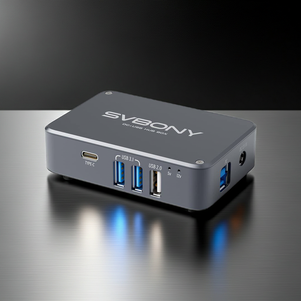 Svbony Powerbox – Multi-Port Telescope Power Supply Hub – Dark Clear Skies UK