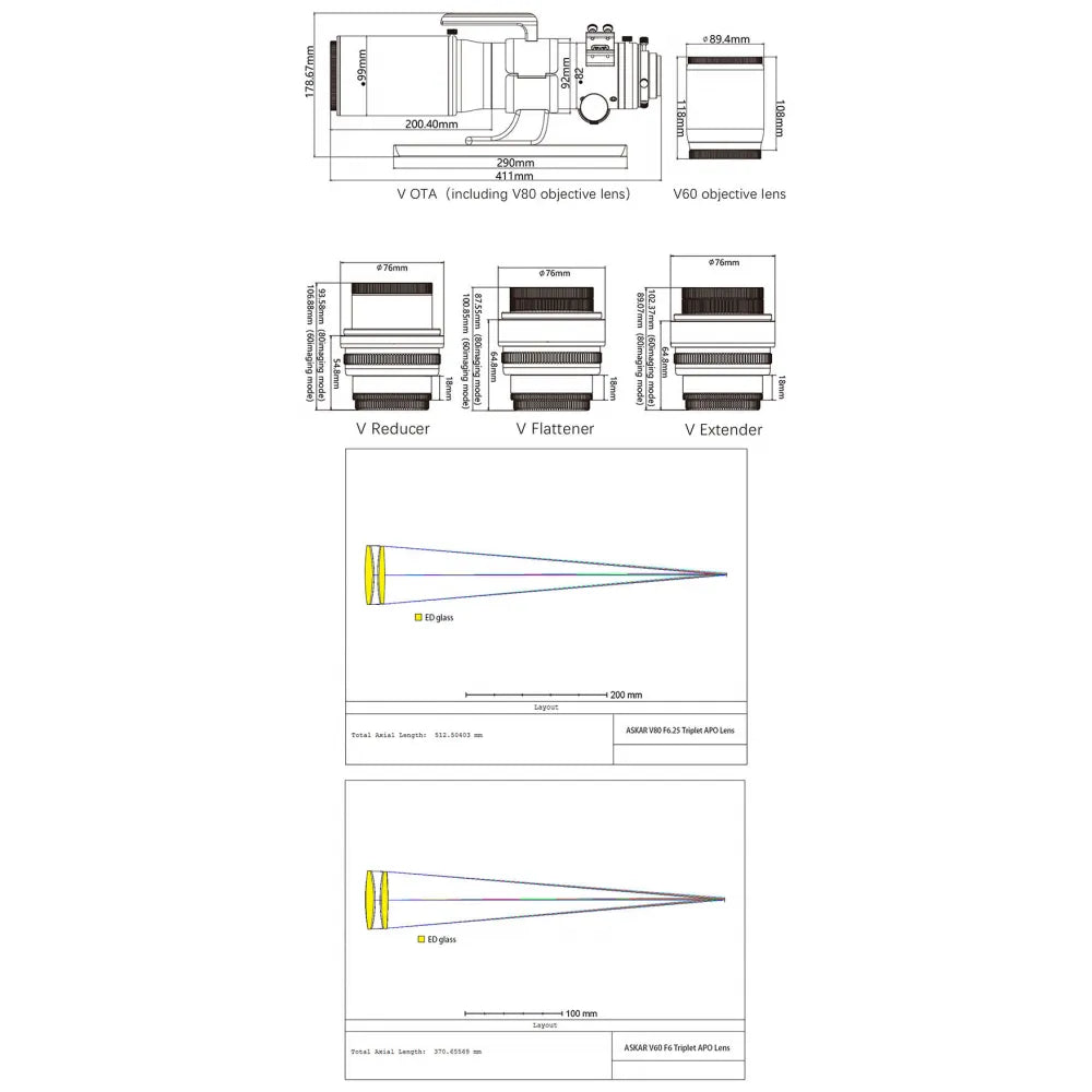 Askar V Modular Apochromatic Refractor | Dual-Mode Astrograph – Dark Clear Skies UK