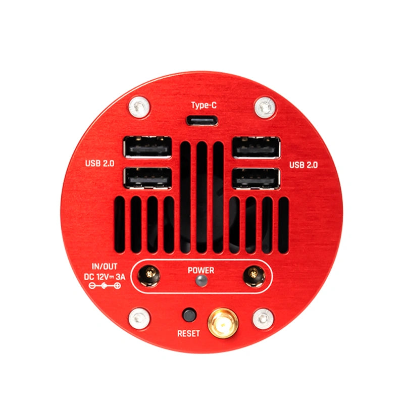 ZWO ASI585MC Air rear panel showing USB and power ports