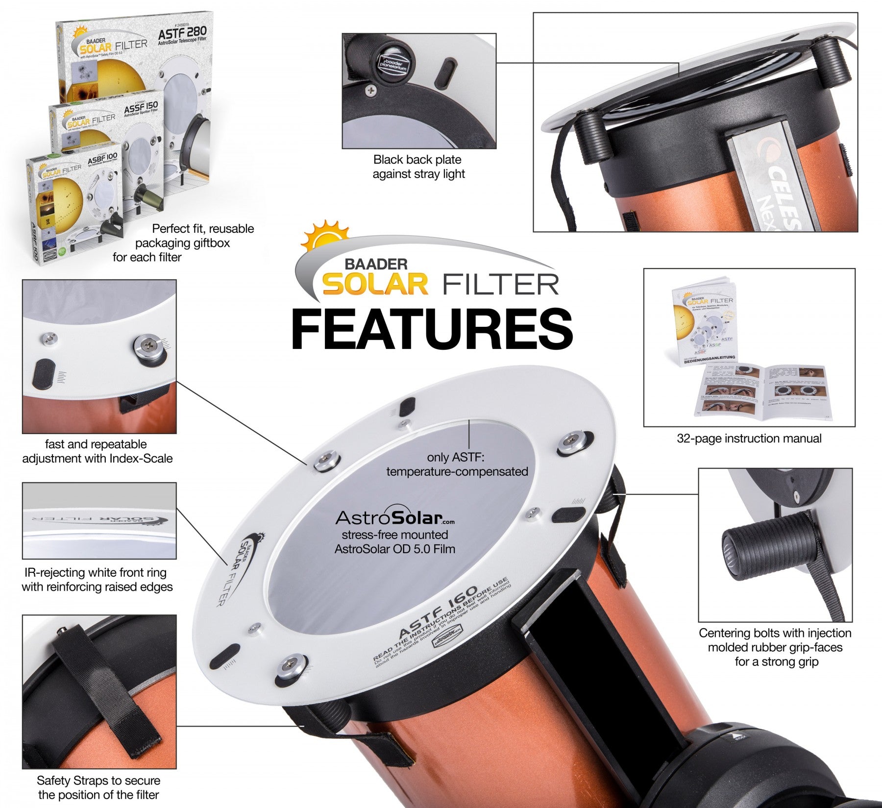 ASTF: AstroSolar Telescope Filters OD 5.0