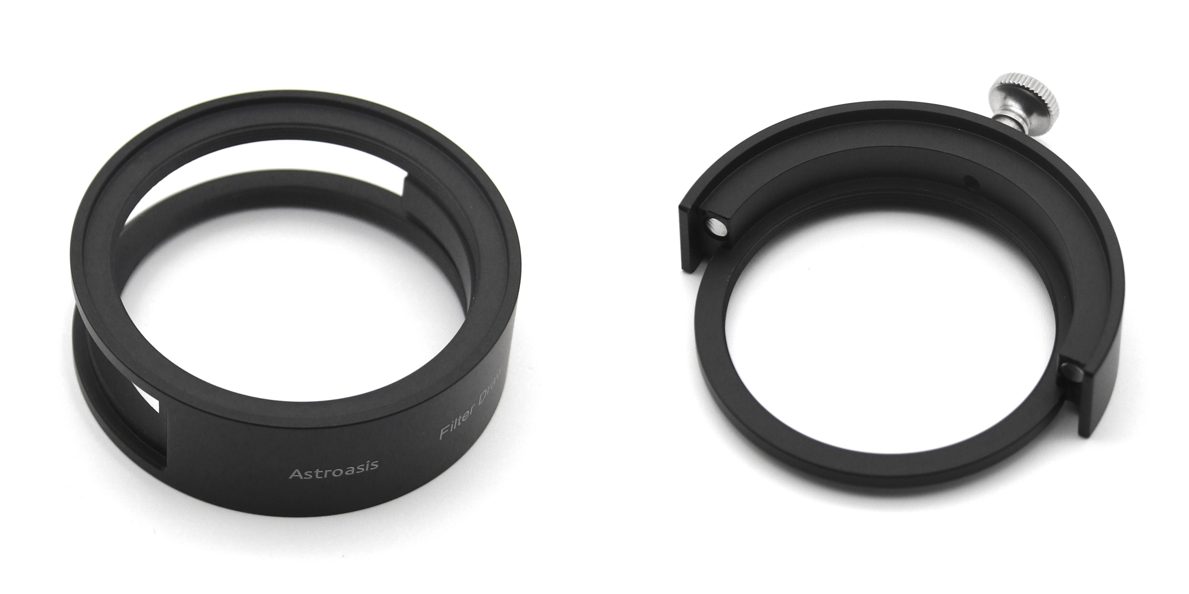 Astroasis 2-inch filter drawer main body showing 2-inch filter holder for astrophotography
