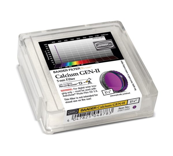 Baader Calcium GEN-II Filter – Enhance Solar Imaging in UV Spectrum