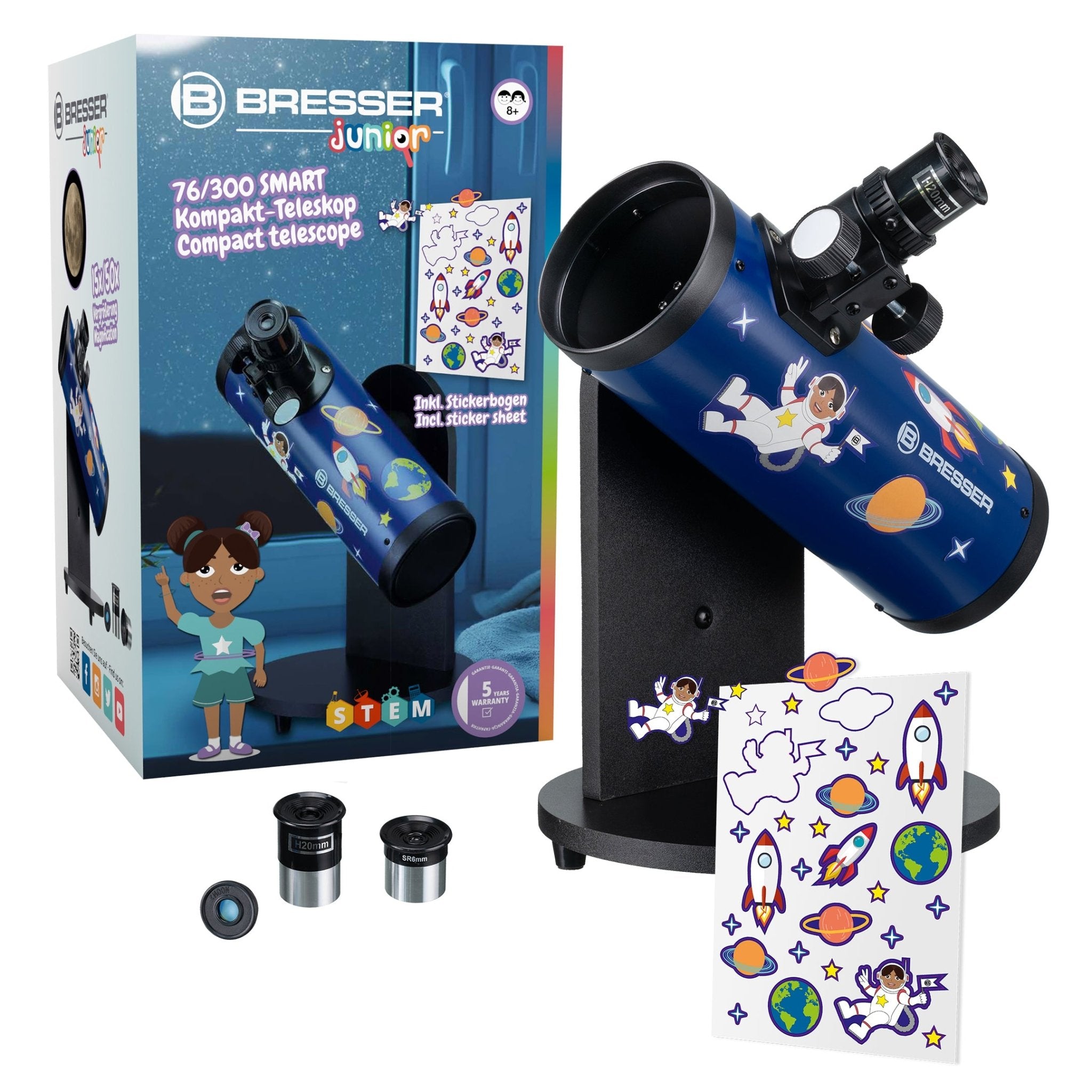 BRESSER JUNIOR 76/300 SMART Telescope