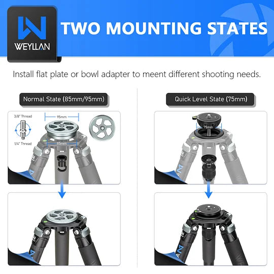 WEYLLAN LX9 Carbon Fibre Tripod