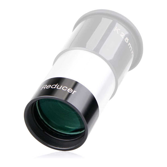 SVBONY 0.5x Focal Reducer 1.25 inch attached to eyepiece