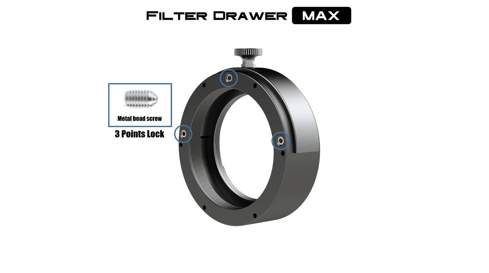 Filter Drawer MAX: Filter Holder for Astrophotography Dark Clear Skies