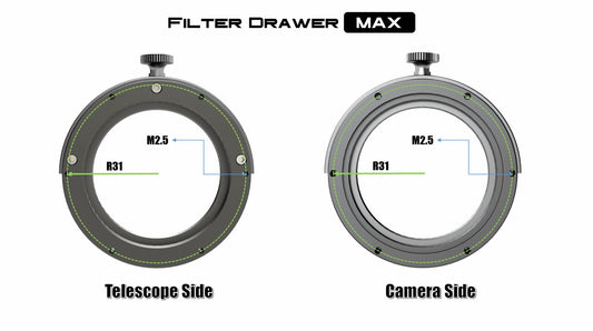 Filter Drawer MAX: Filter Holder for Astrophotography Dark Clear Skies