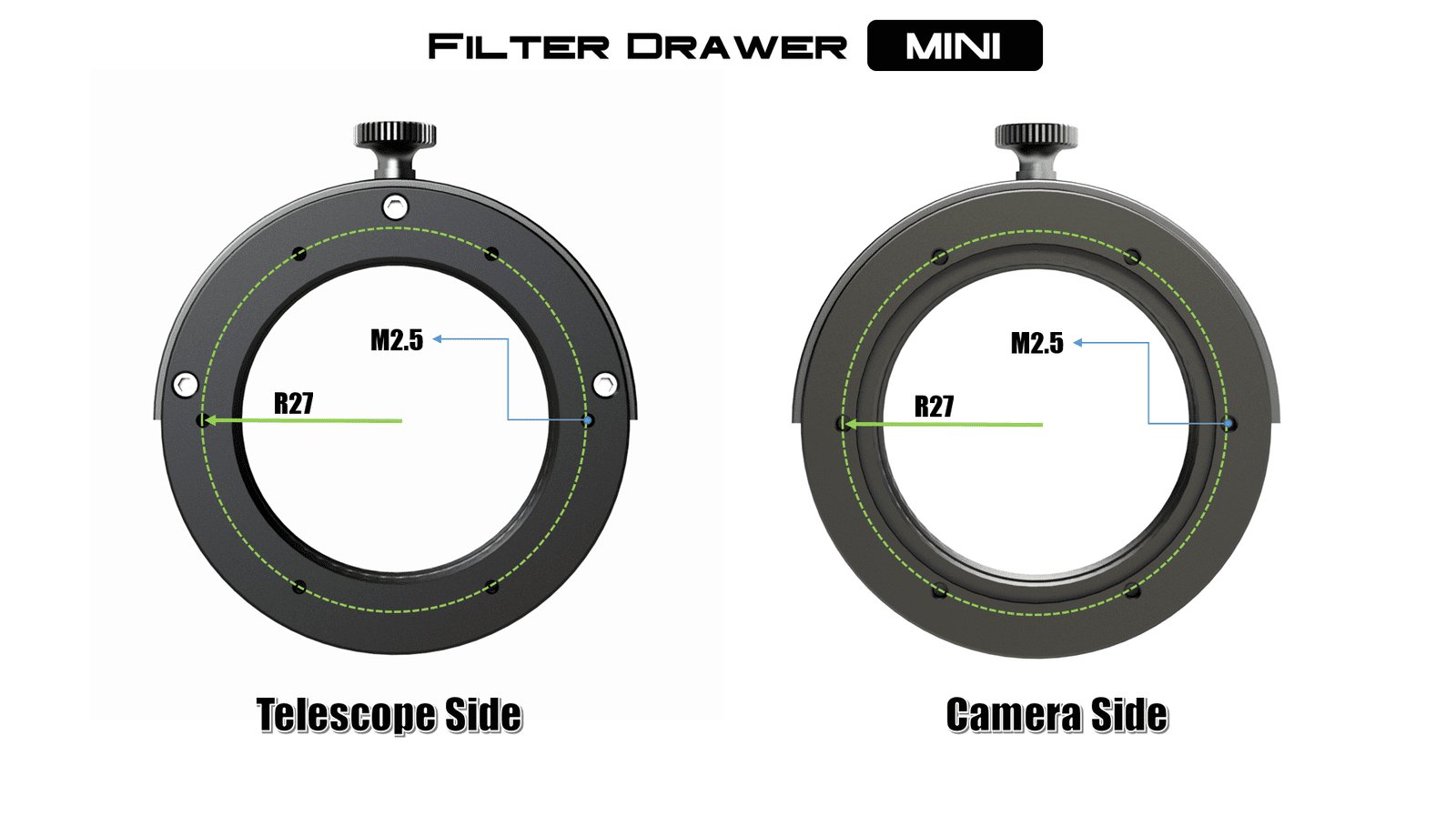 Filter Drawer MINI: Filter Holder for Ares Series