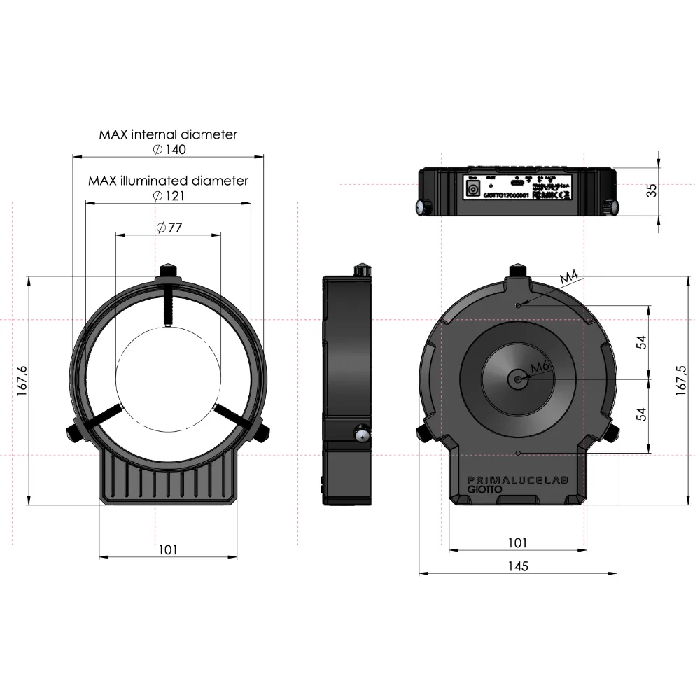 PrimaLuceLab GIOTTO 120 Smart Flat Field Generator for Calibration