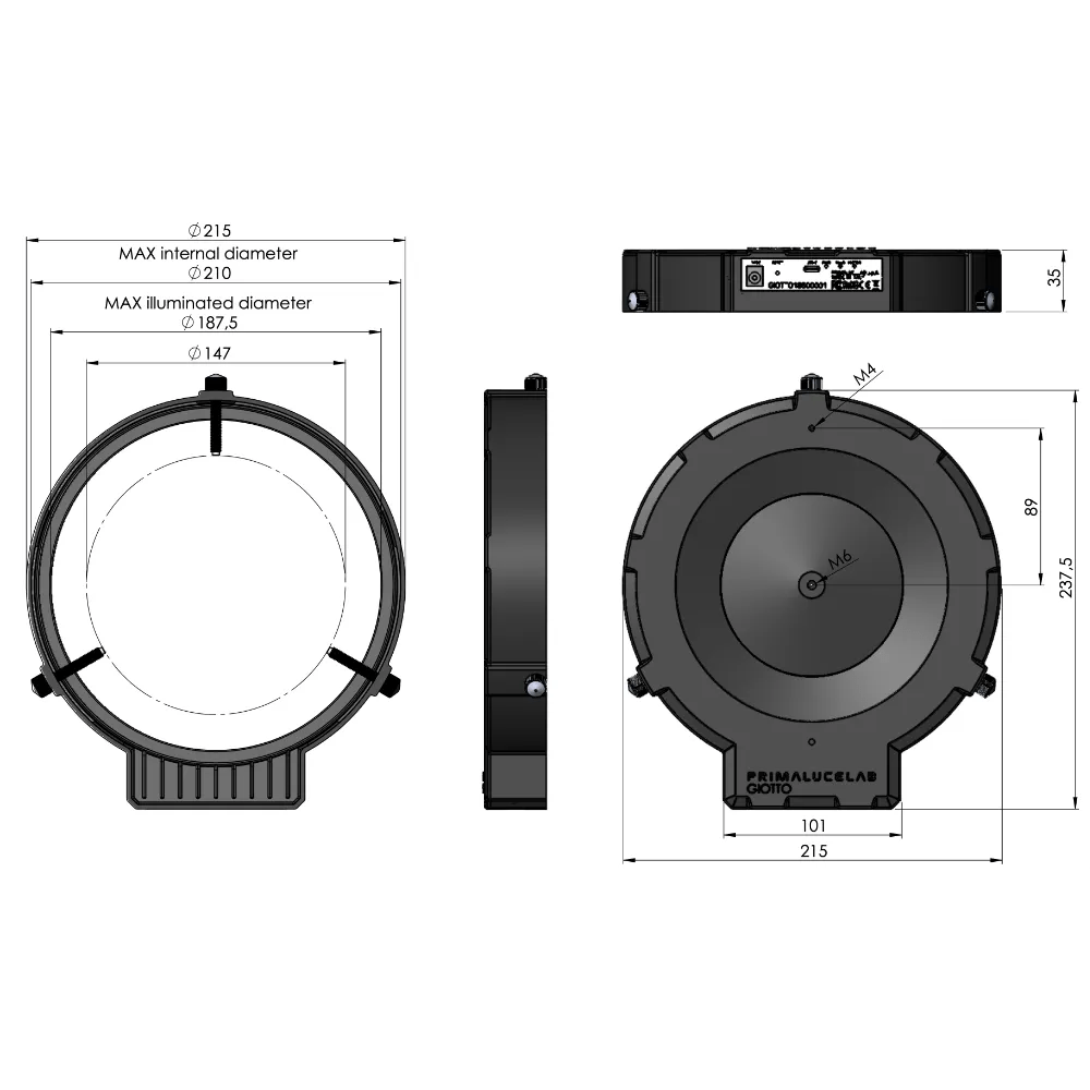 PrimaLuceLab GIOTTO 185 Flat Field Generator for Telescopes
